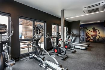 24 Hour fitness center with yoga studio